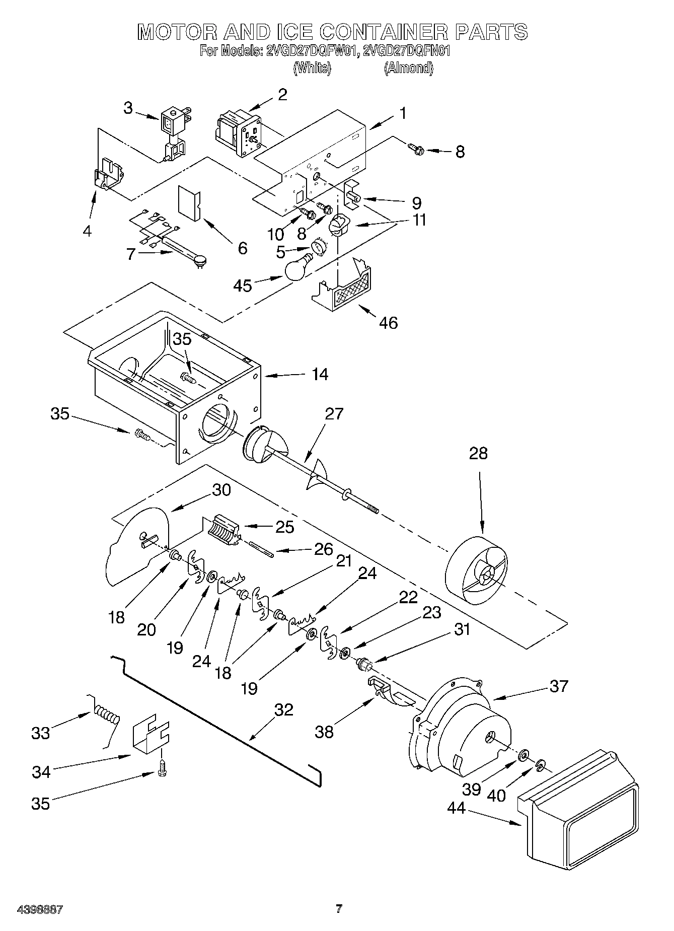 05 - MOTOR AND ICE CONTAINER