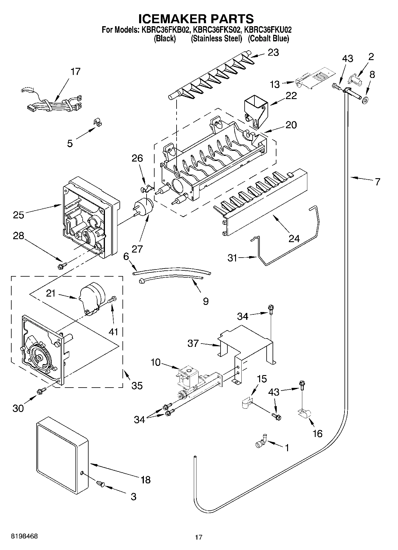 10 - ICEMAKER PARTS