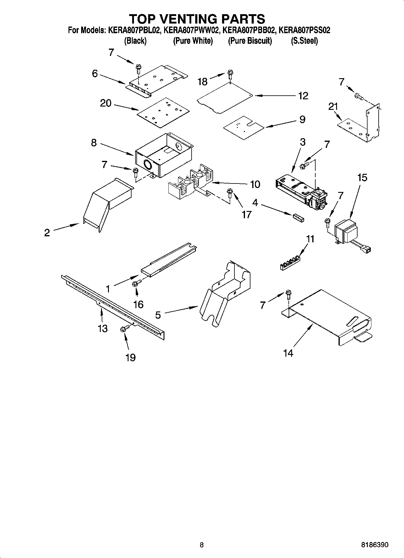06 - TOP VENTING PARTS, OPTIONAL PARTS