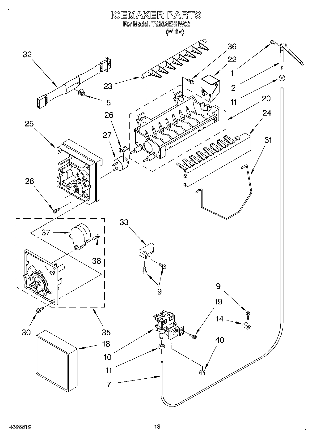 12 - ICEMAKER, OPTIONAL