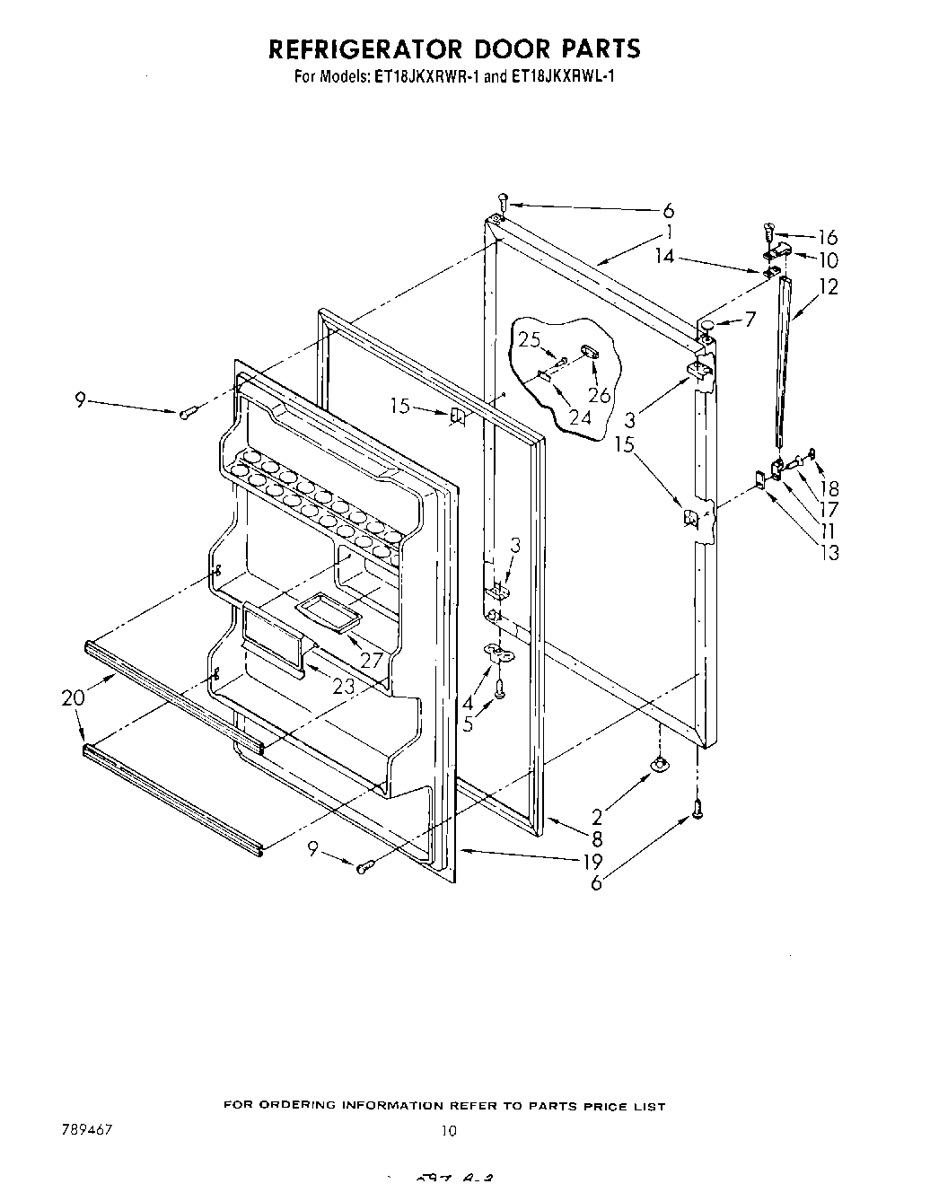 08 - REFRIGERATOR DOOR , NOT ILLUSTRATED