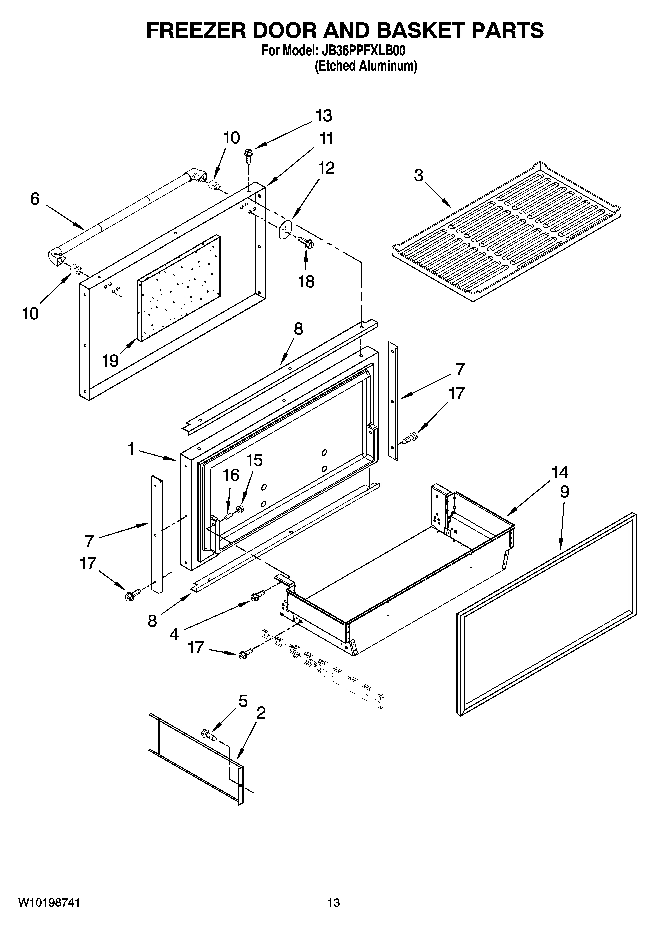 08 - FREEZER DOOR AND BASKET PARTS