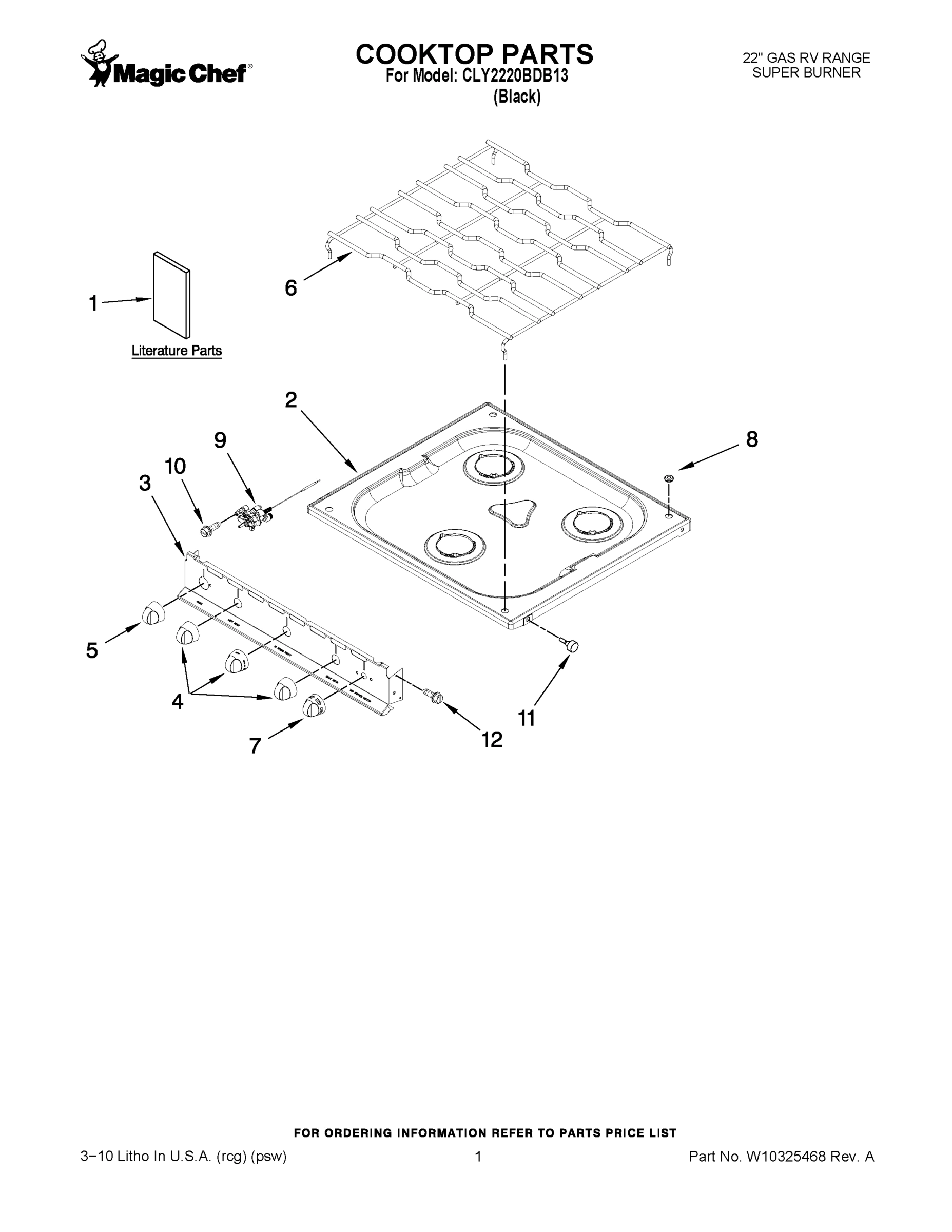 01 - COOKTOP PARTS