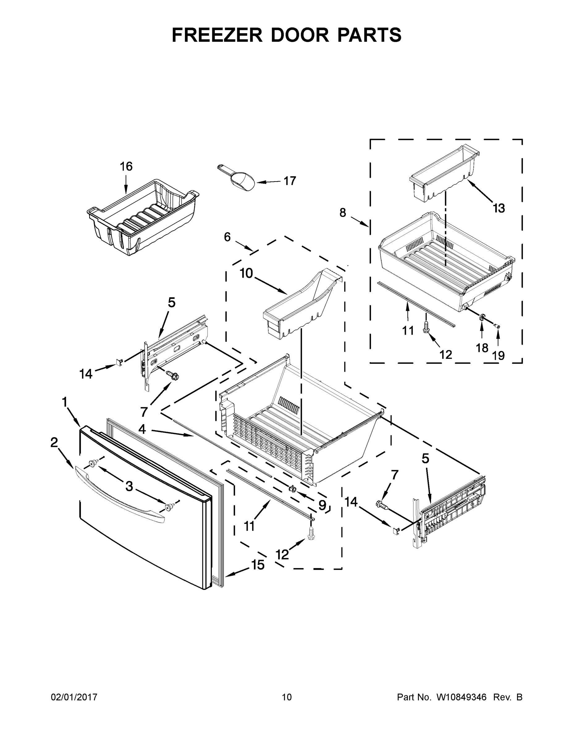 06 - FREEZER DOOR PARTS