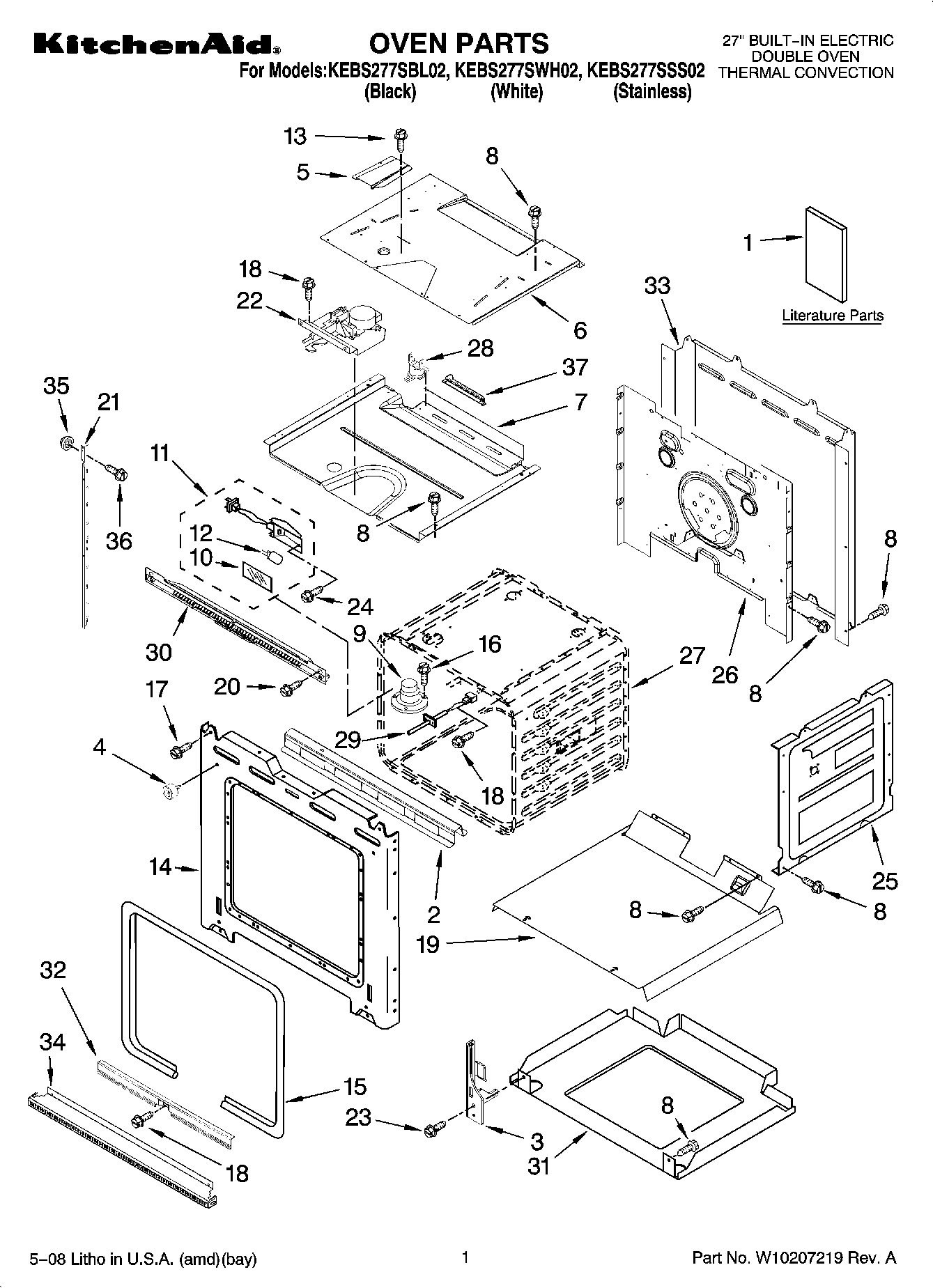 01 - OVEN PARTS