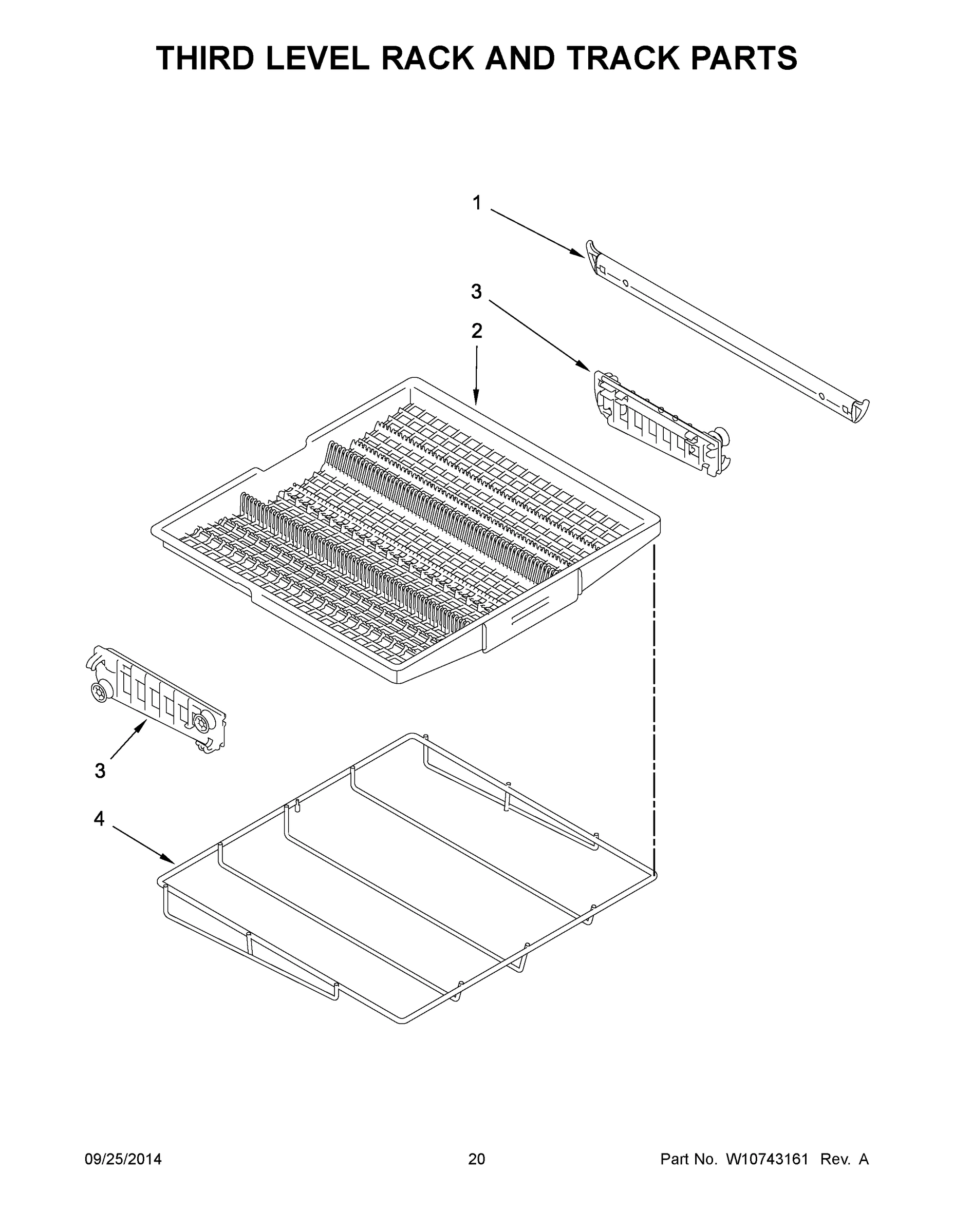 11 - THIRD LEVEL RACK AND TRACK PARTS