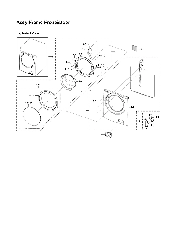 Front Frame & Door Assembly
