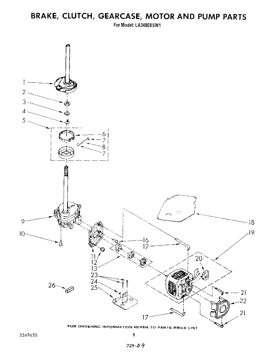 06 - BRAKE, CLUTCH, GEARCASE, MOTOR AND PUMP
