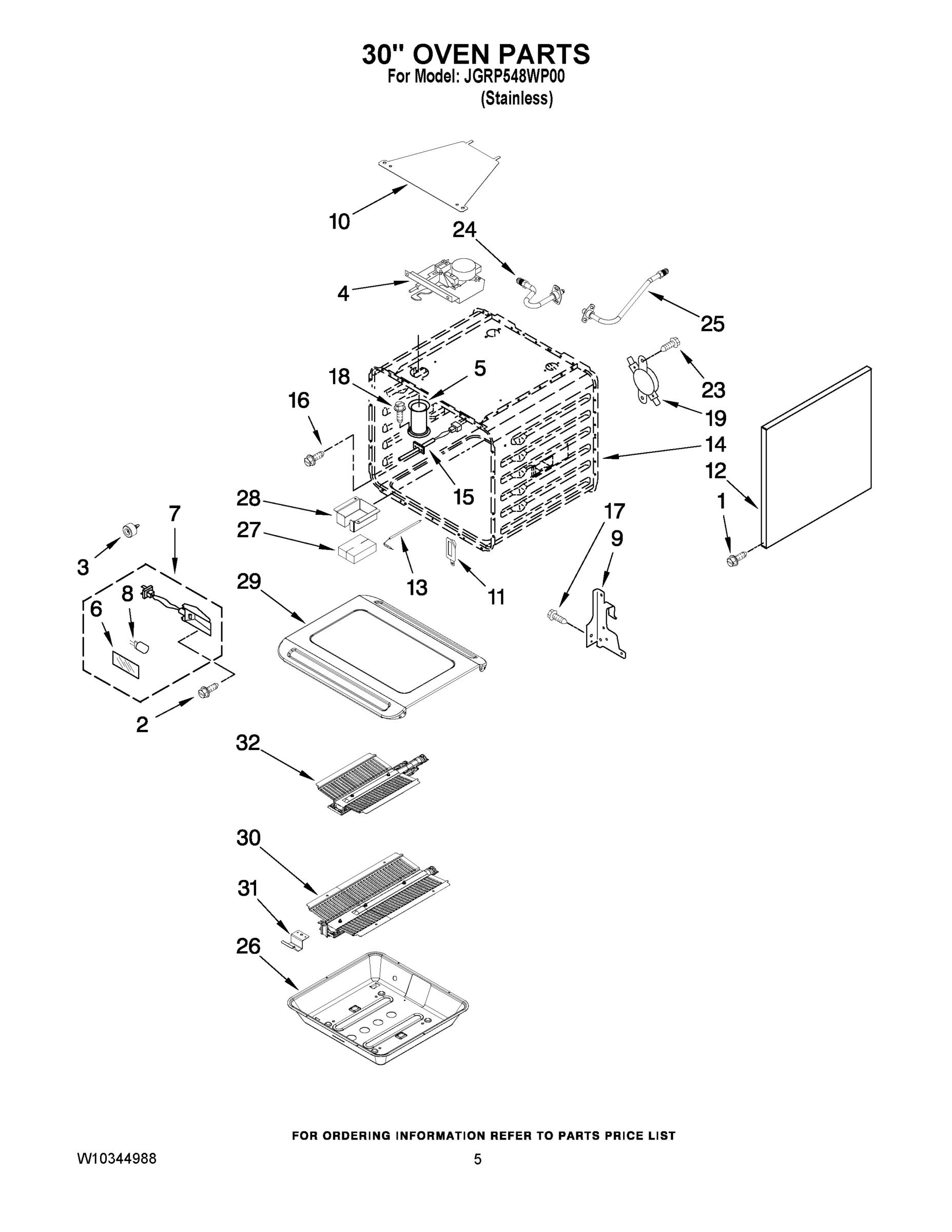 03 - 30`` OVEN PARTS