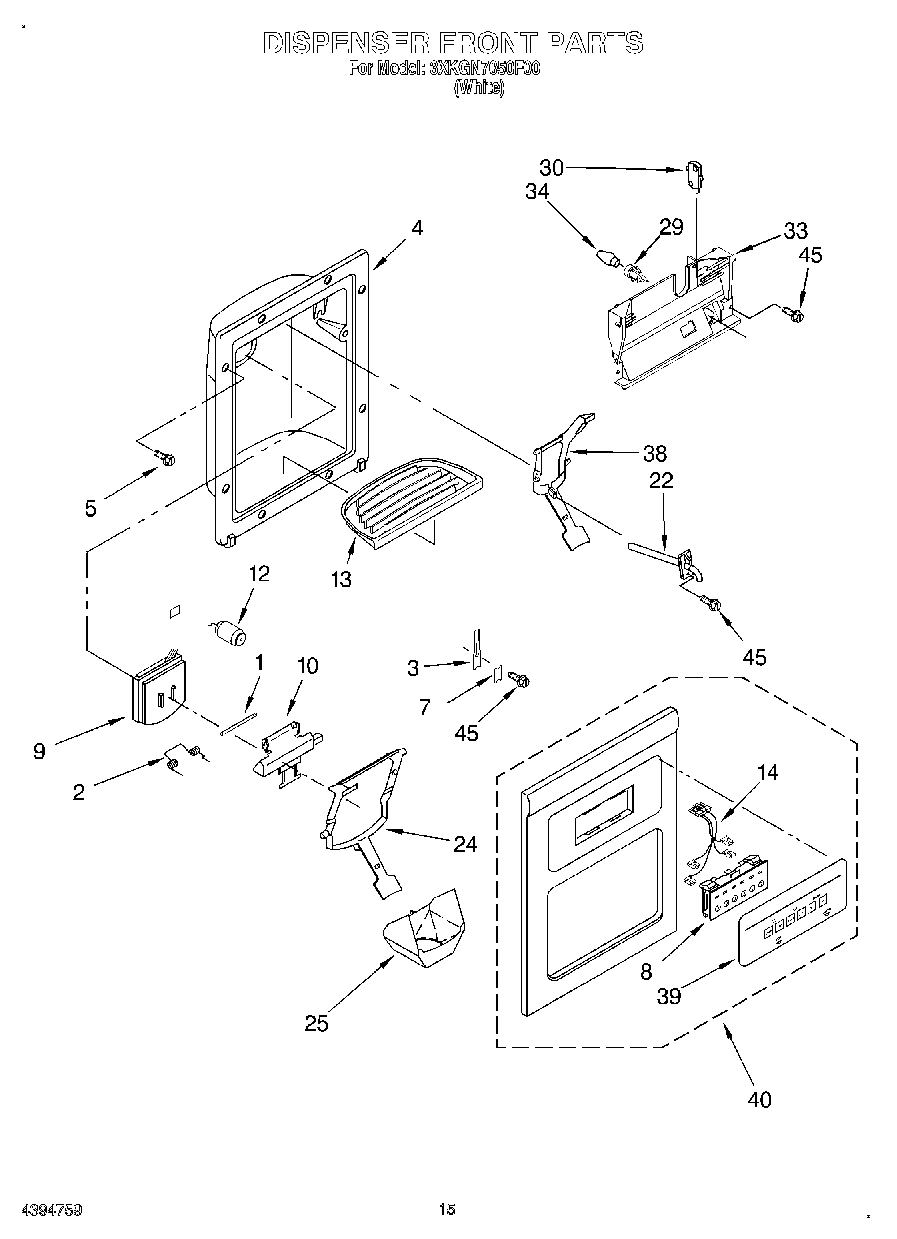 09 - DISPENSER FRONT