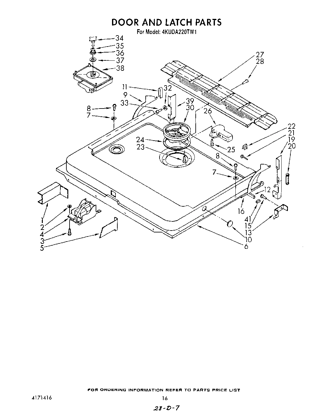 13 - DOOR AND LATCH