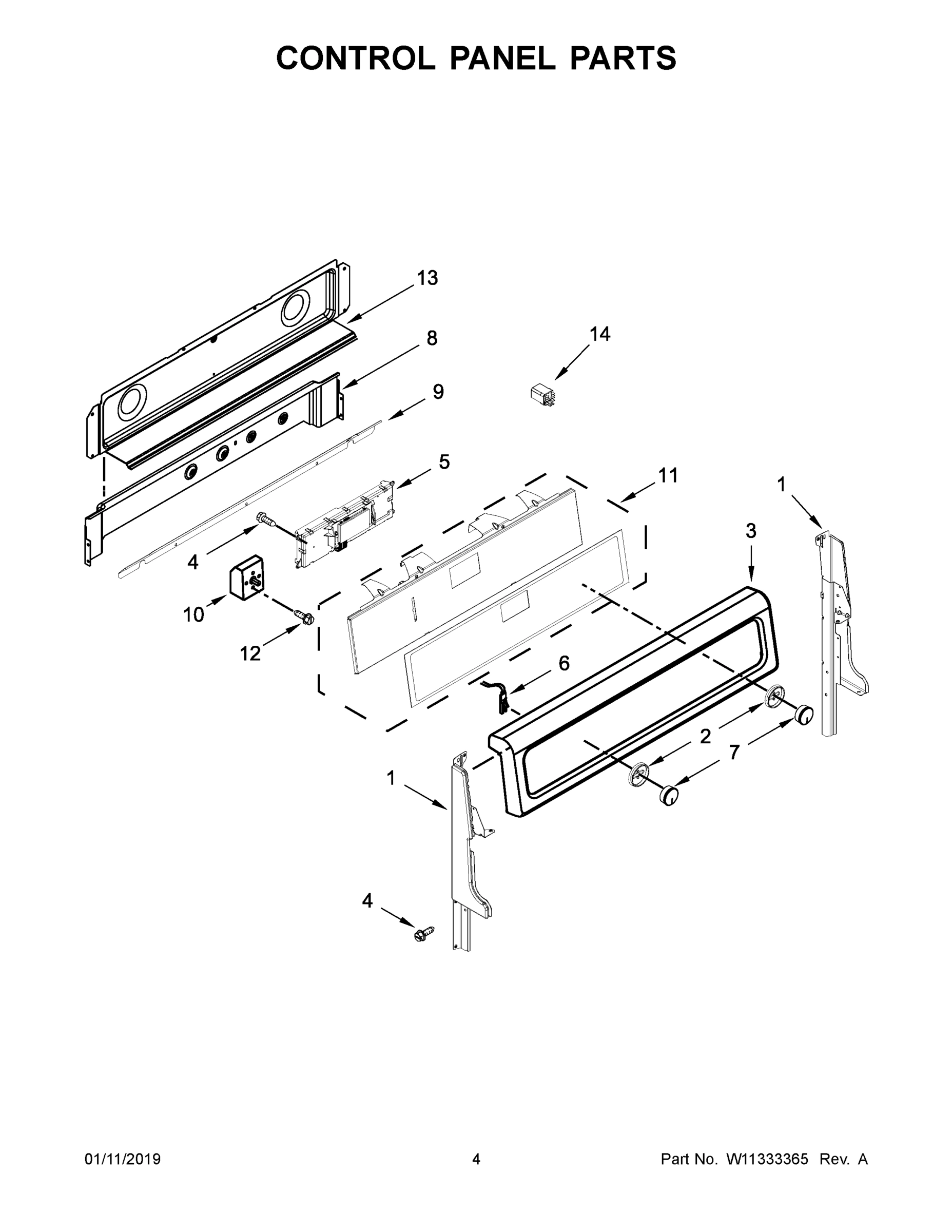 03 - CONTROL PANEL PARTS