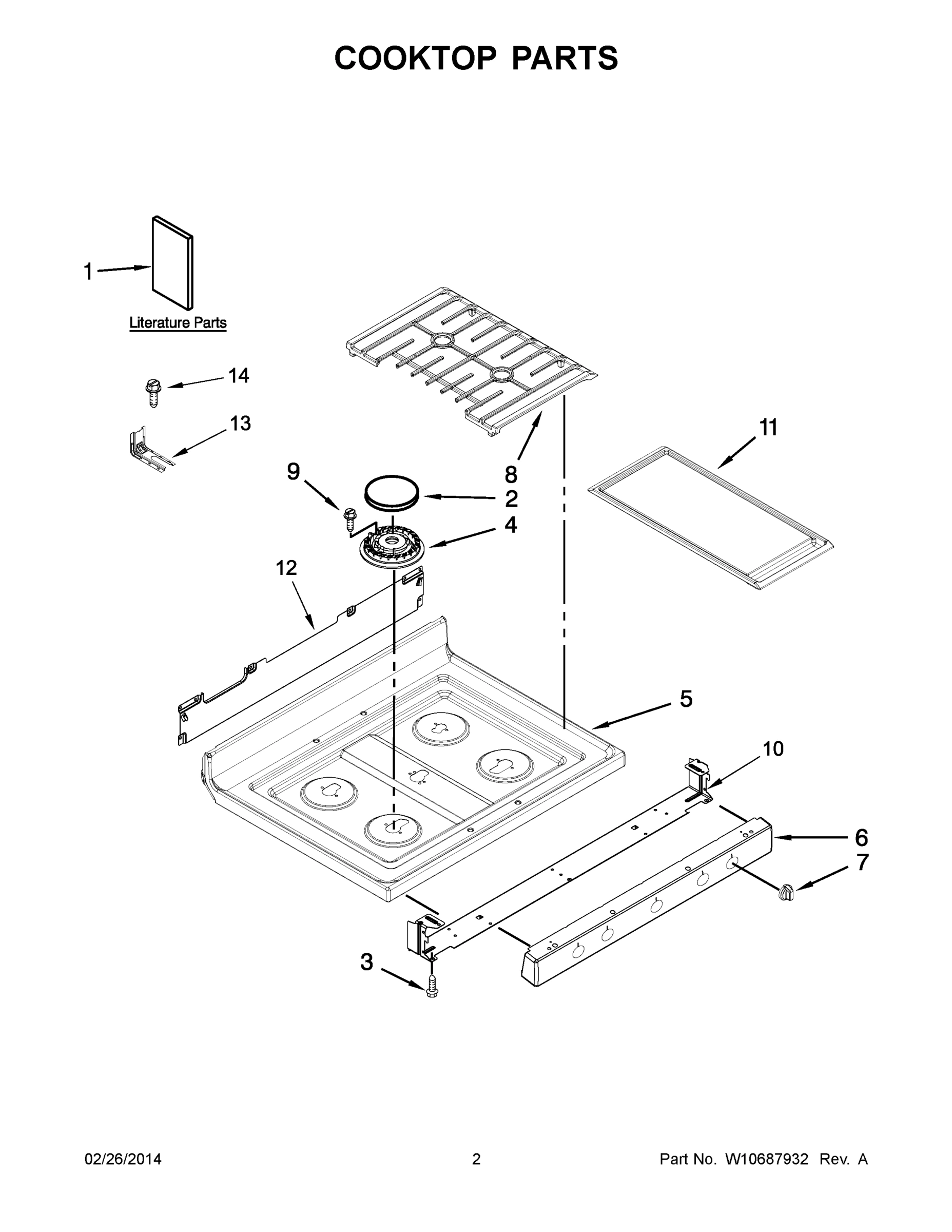 02 - COOKTOP PARTS