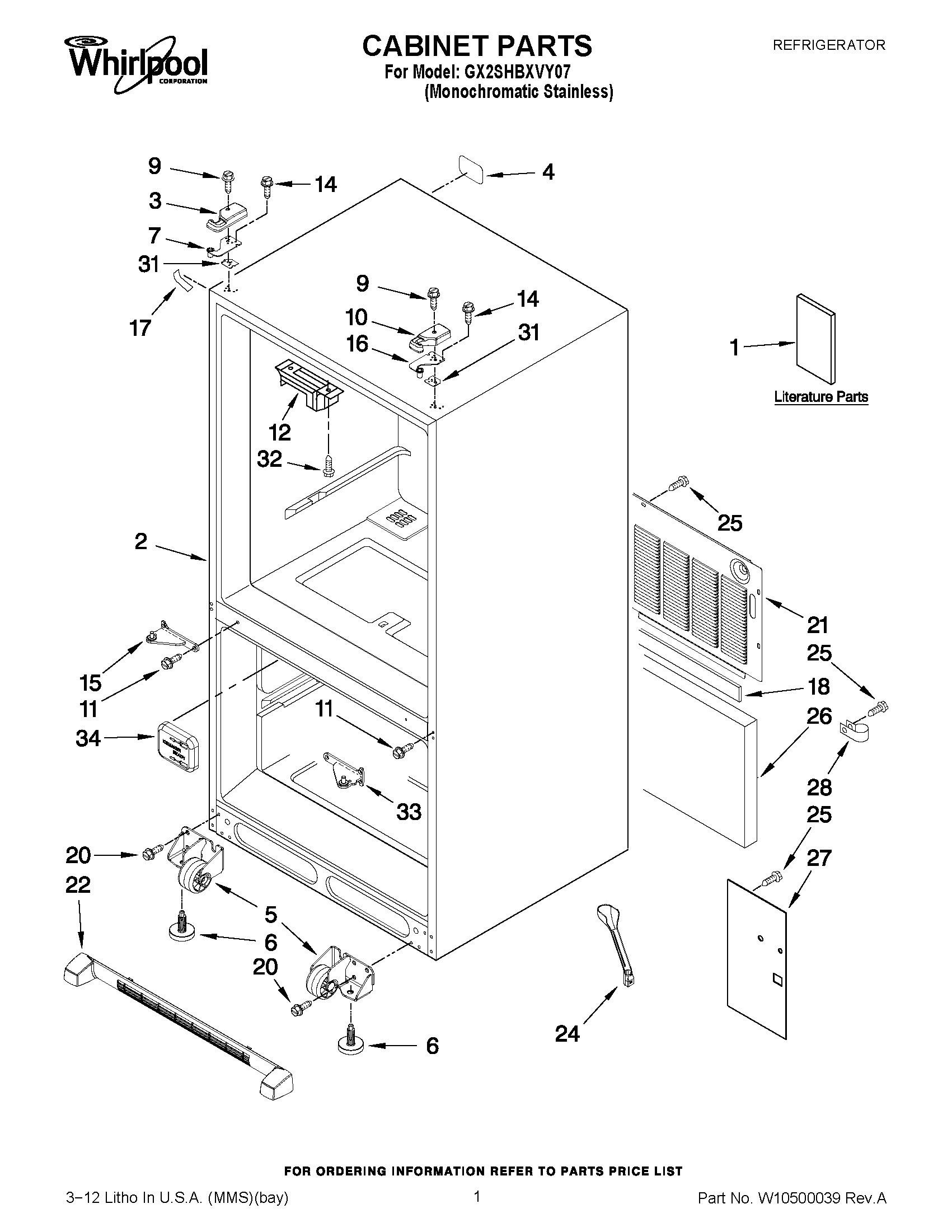01 - CABINET PARTS
