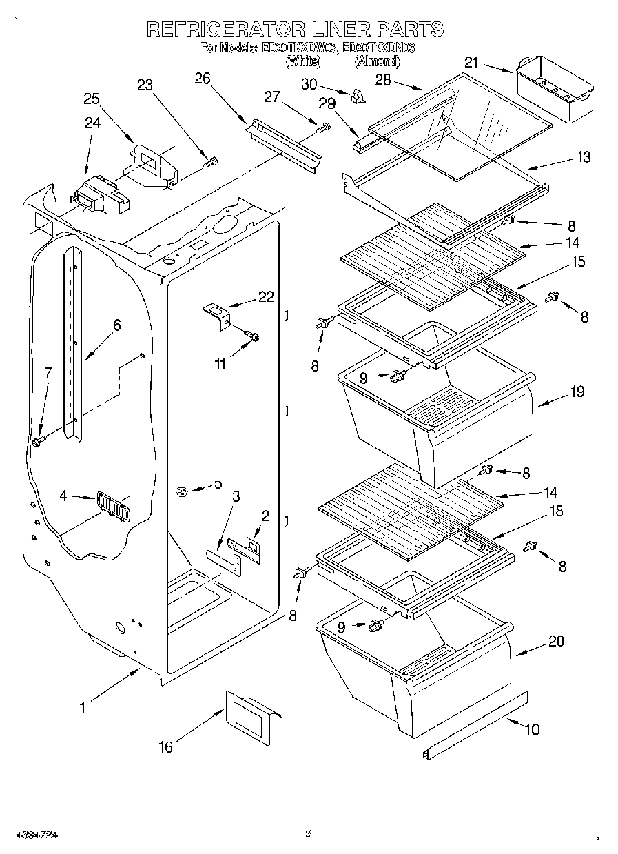 02 - REFRIGERATOR LINER