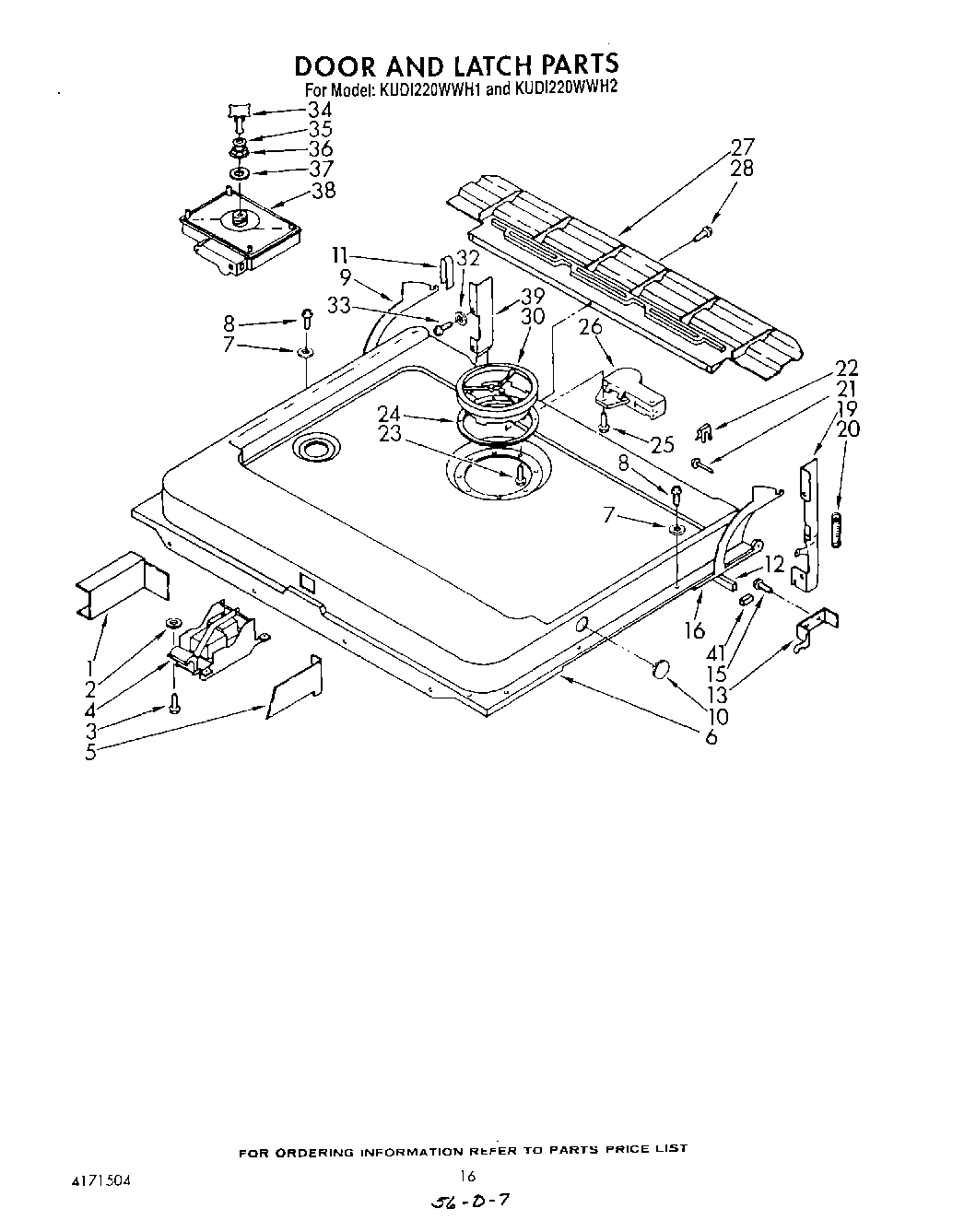 13 - DOOR AND LATCH