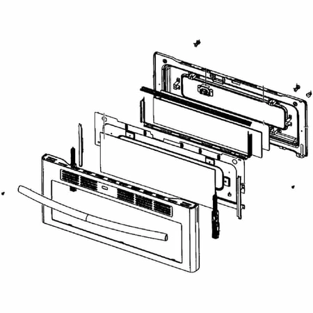 DG94-01395A Samsung Assembly Door-Up NE58K985