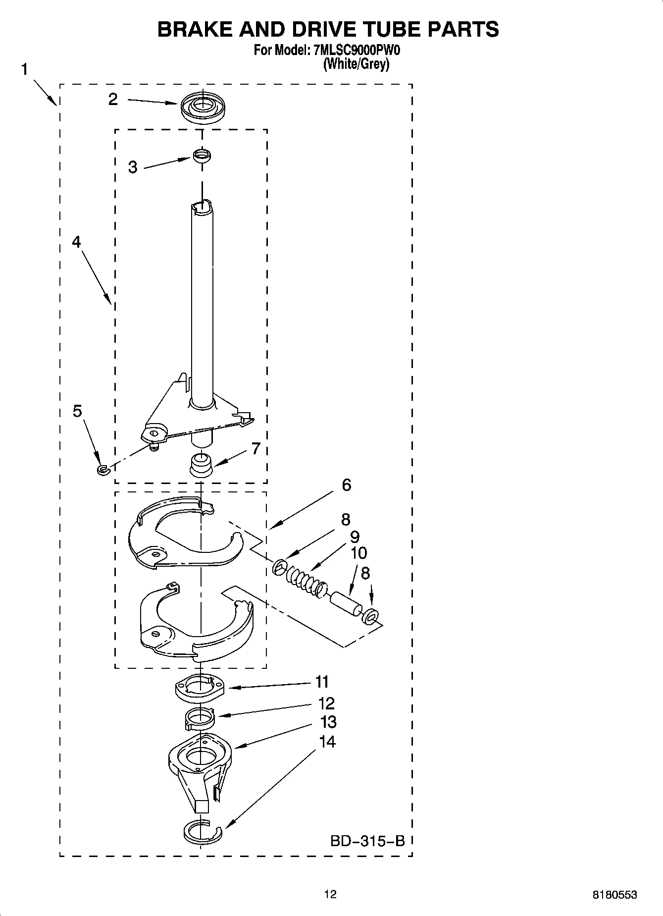 08 - BRAKE AND DRIVE TUBE PARTS