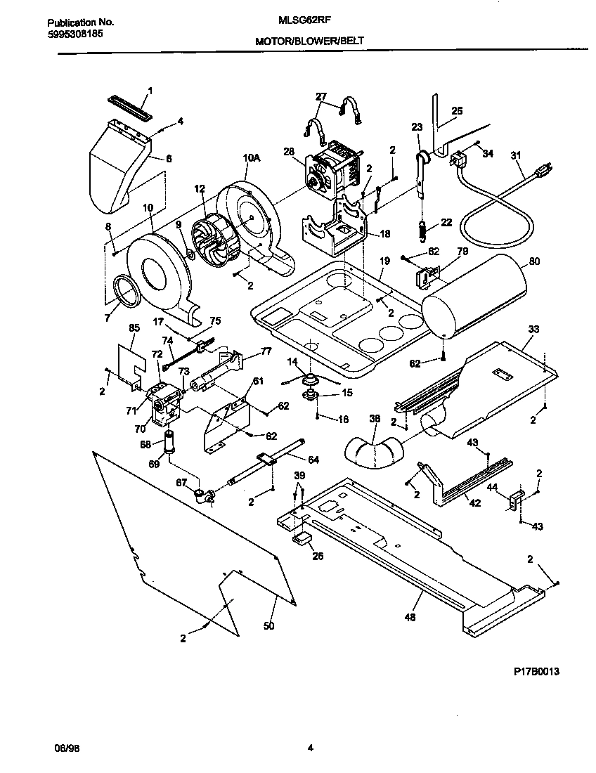 03 - MOTOR/BLOWER/BELT