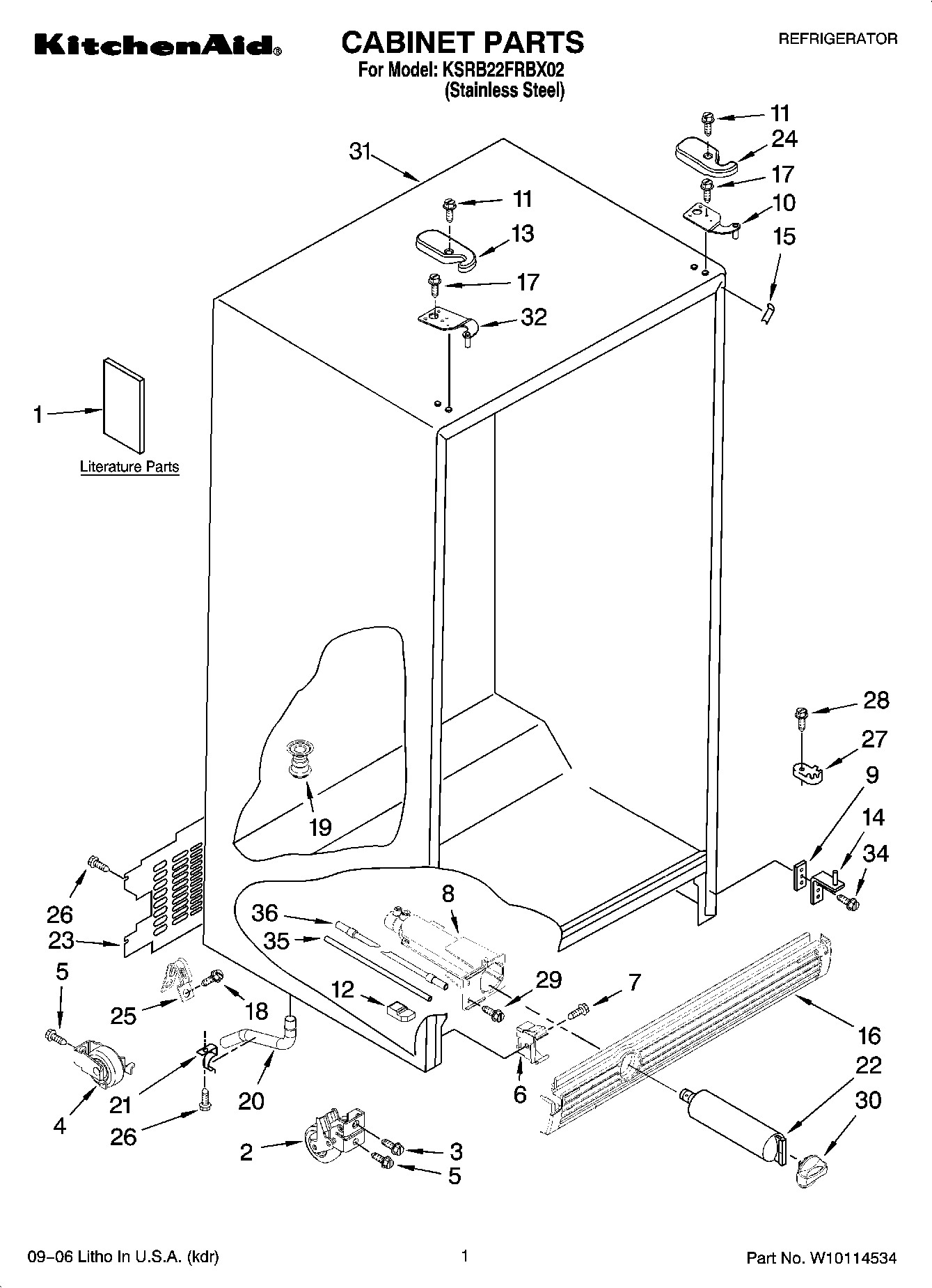 01 - CABINET PARTS