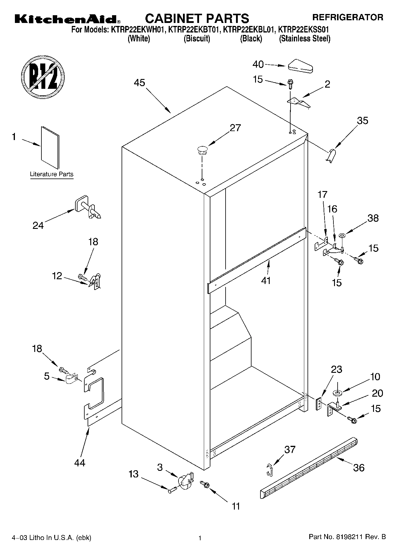 01 - CABINET PARTS