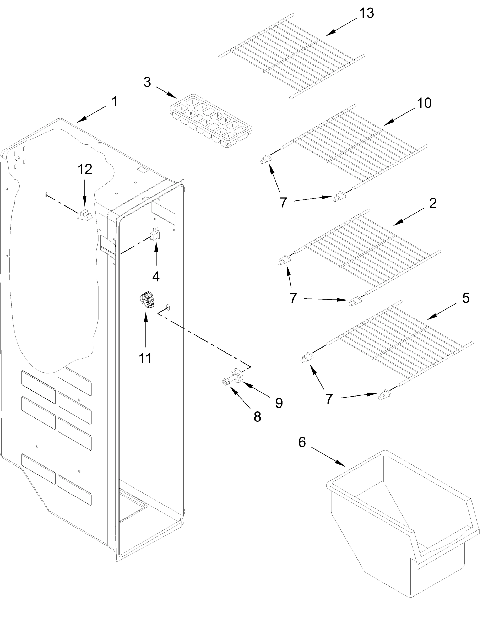 FREEZER LINER PARTS