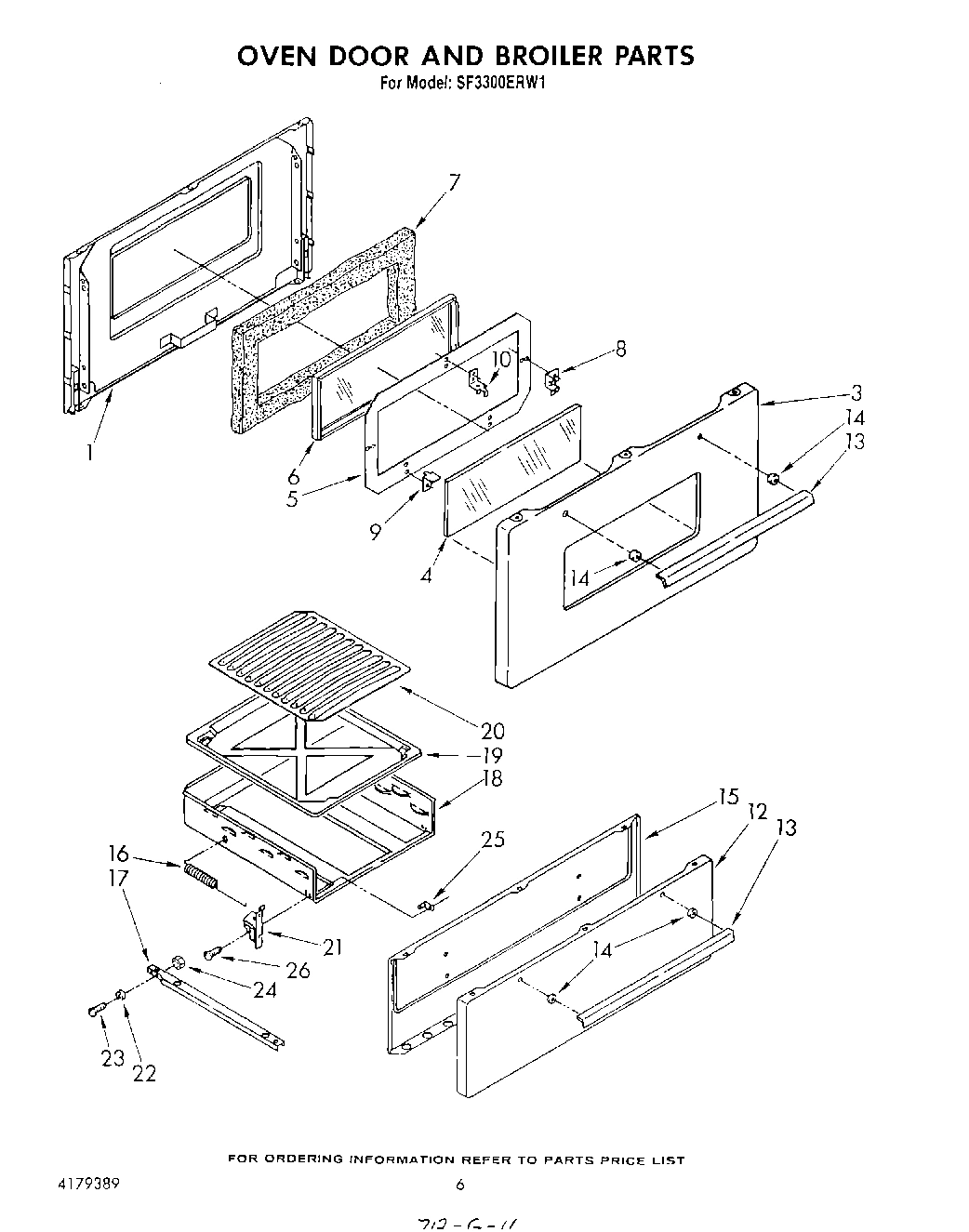 05 - OVEN DOOR AND BROILER