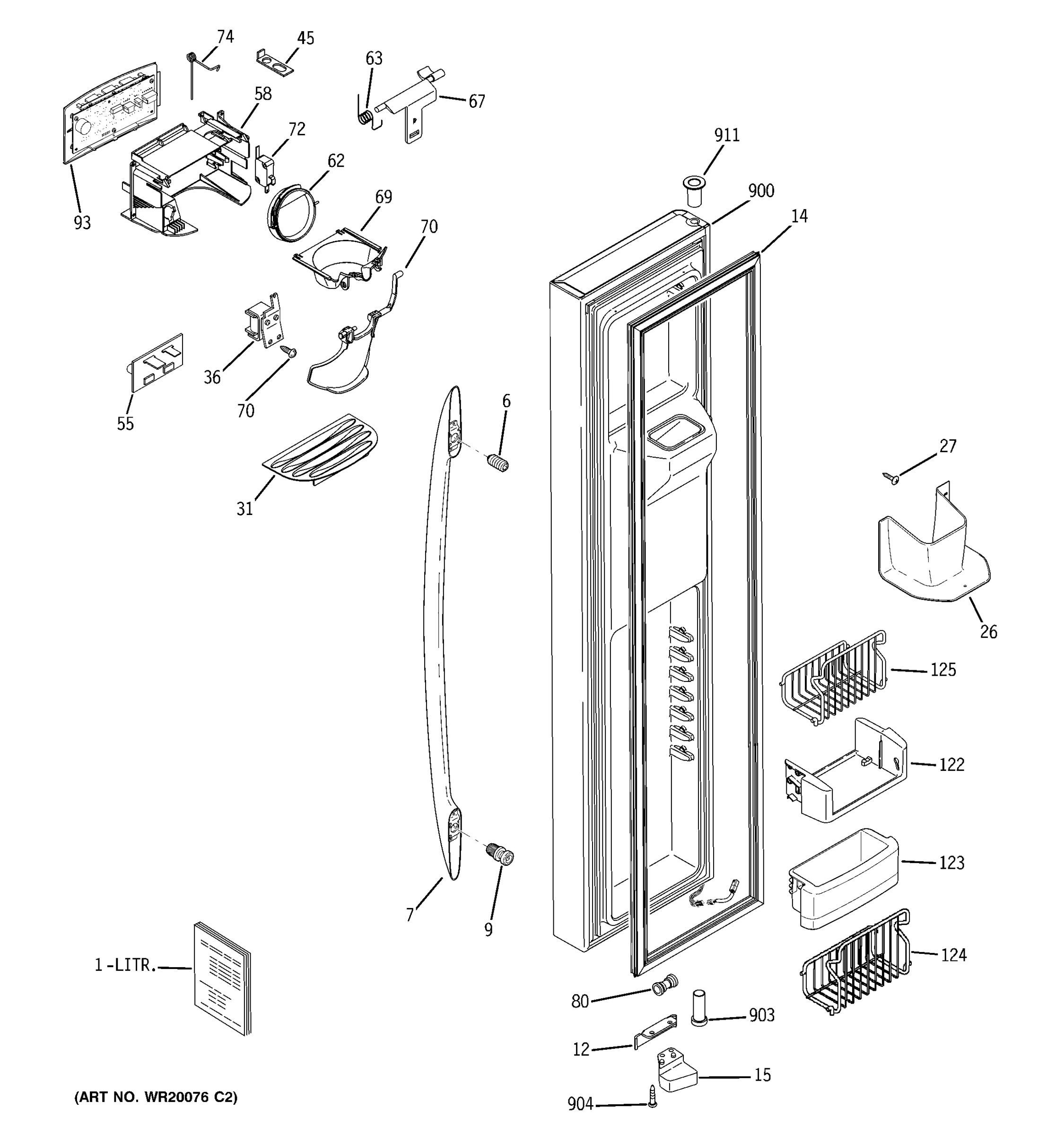 FREEZER DOOR