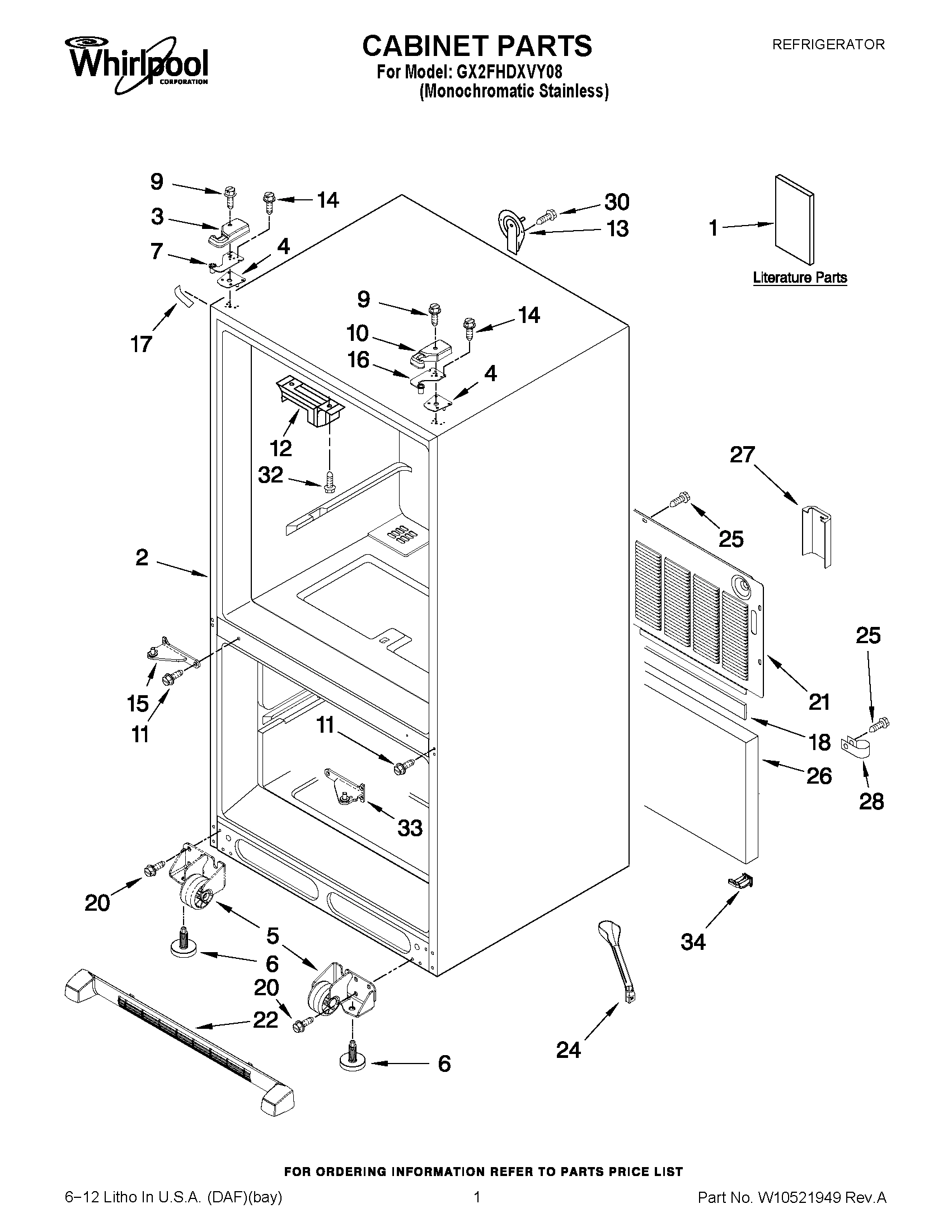 01 - CABINET PARTS