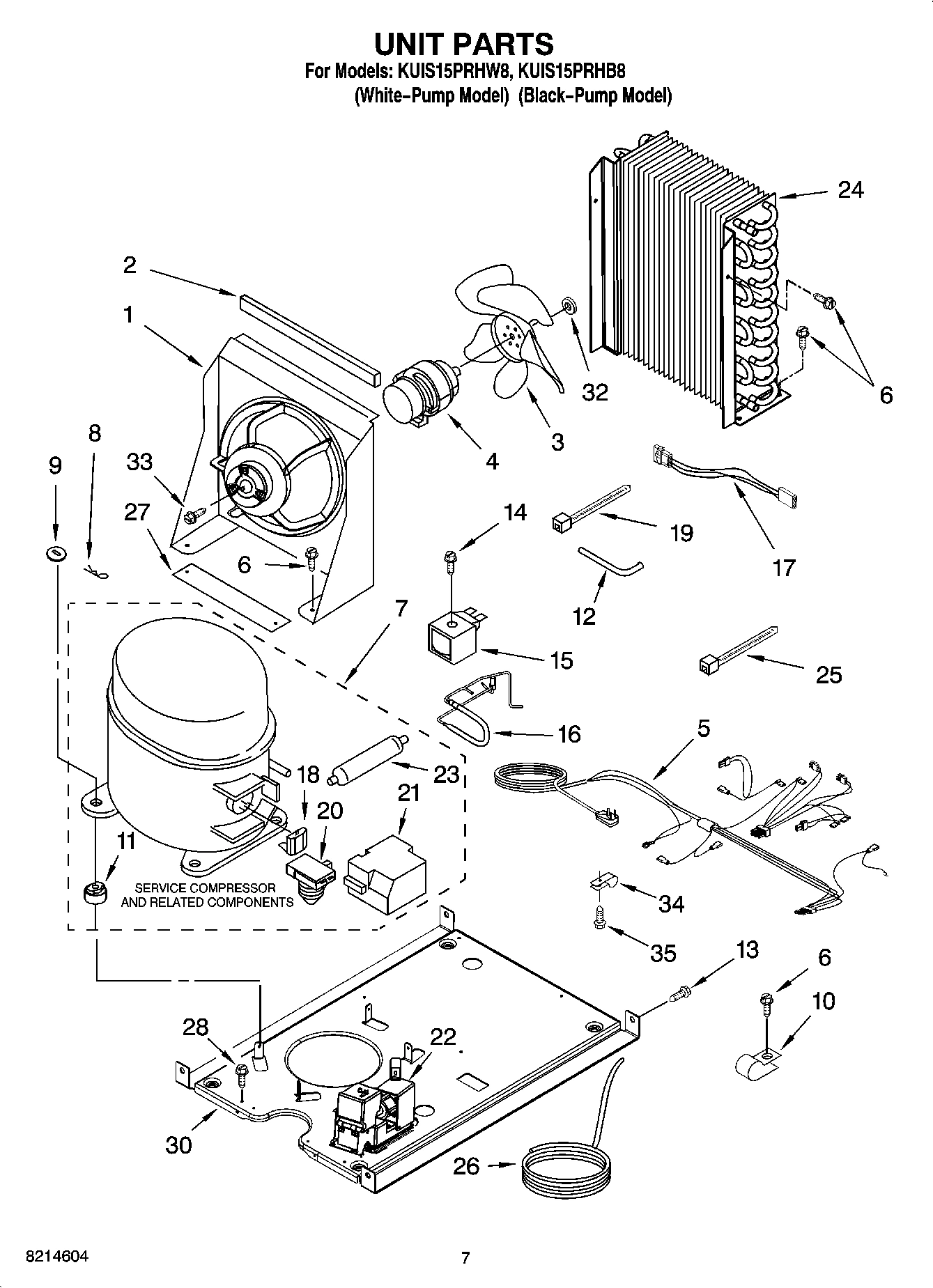 05 - UNIT PARTS, OPTIONAL PARTS (NOT INCLUDED)