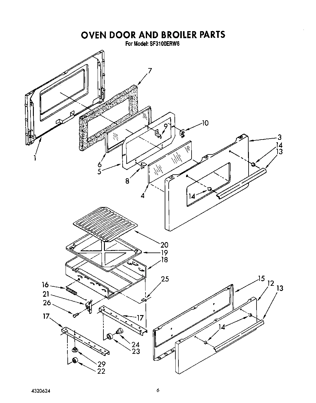 05 - OVEN DOOR AND BROILER