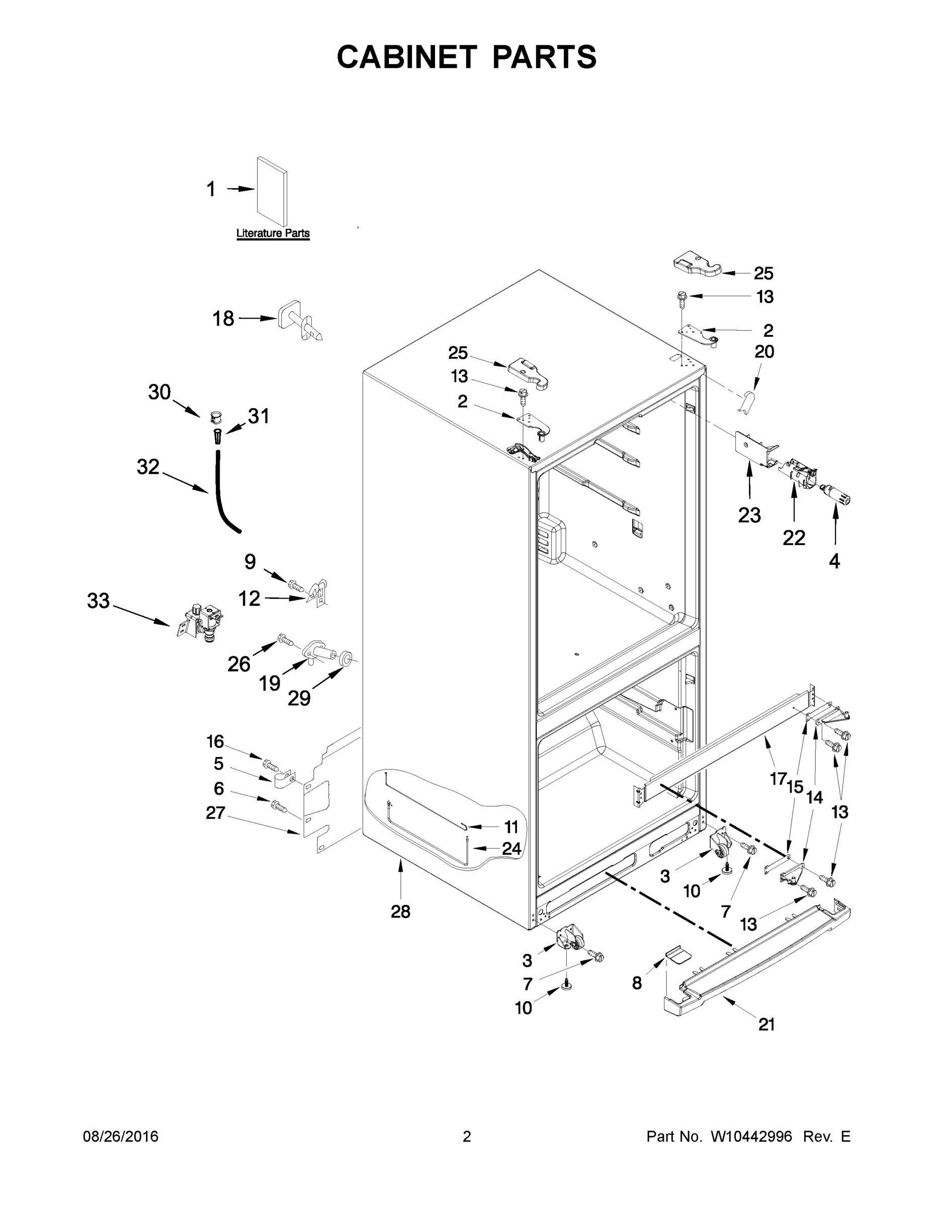 02 - CABINET PARTS