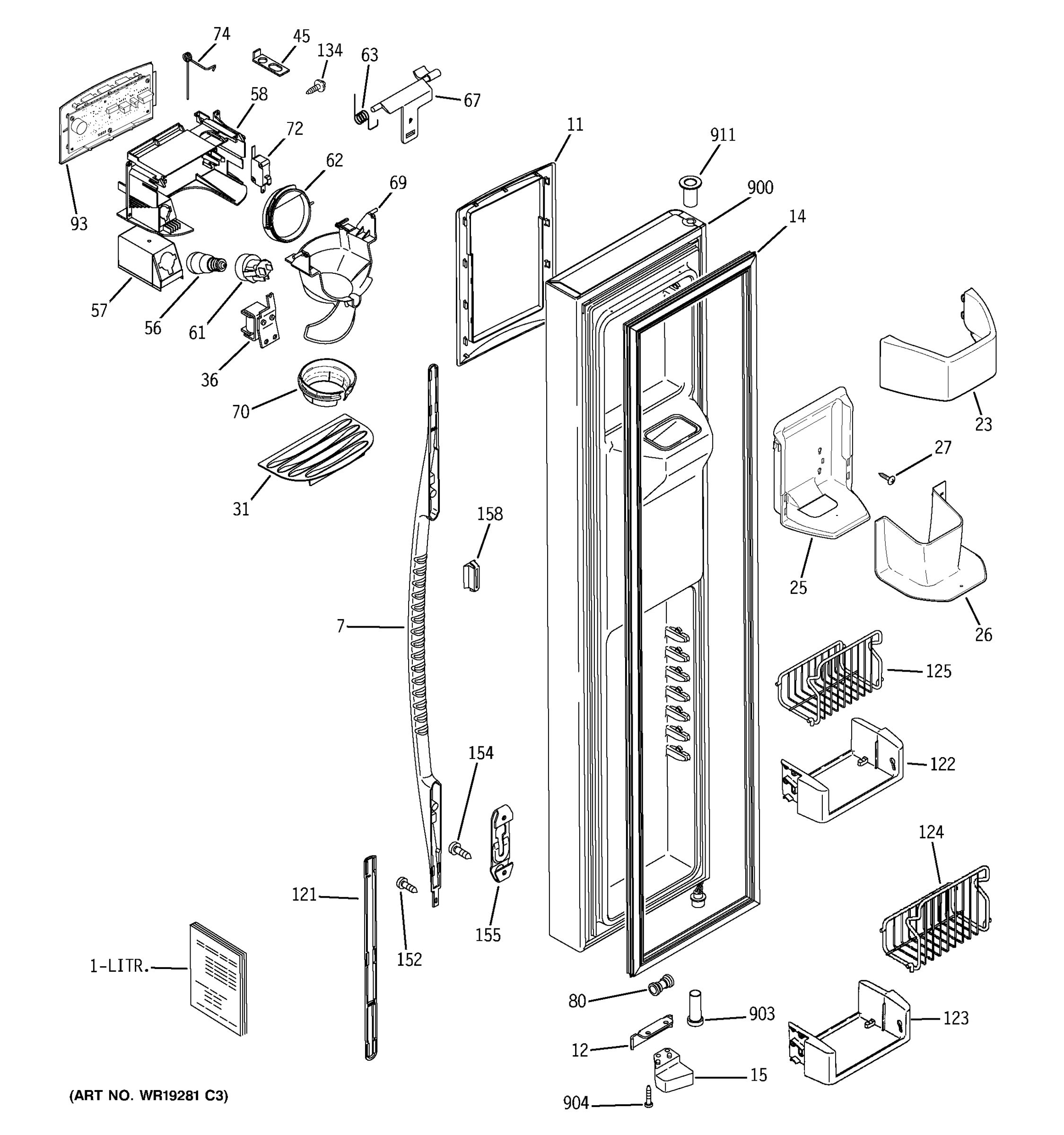 FREEZER DOOR