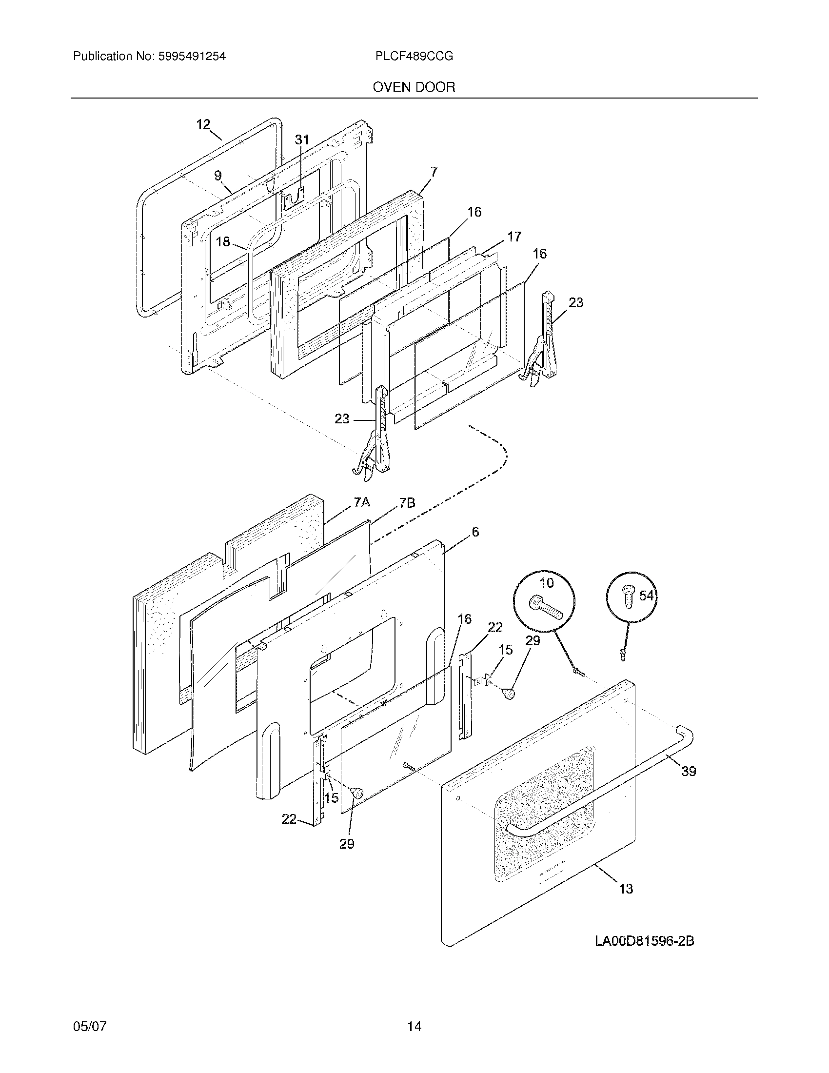 13 - OVEN DOOR