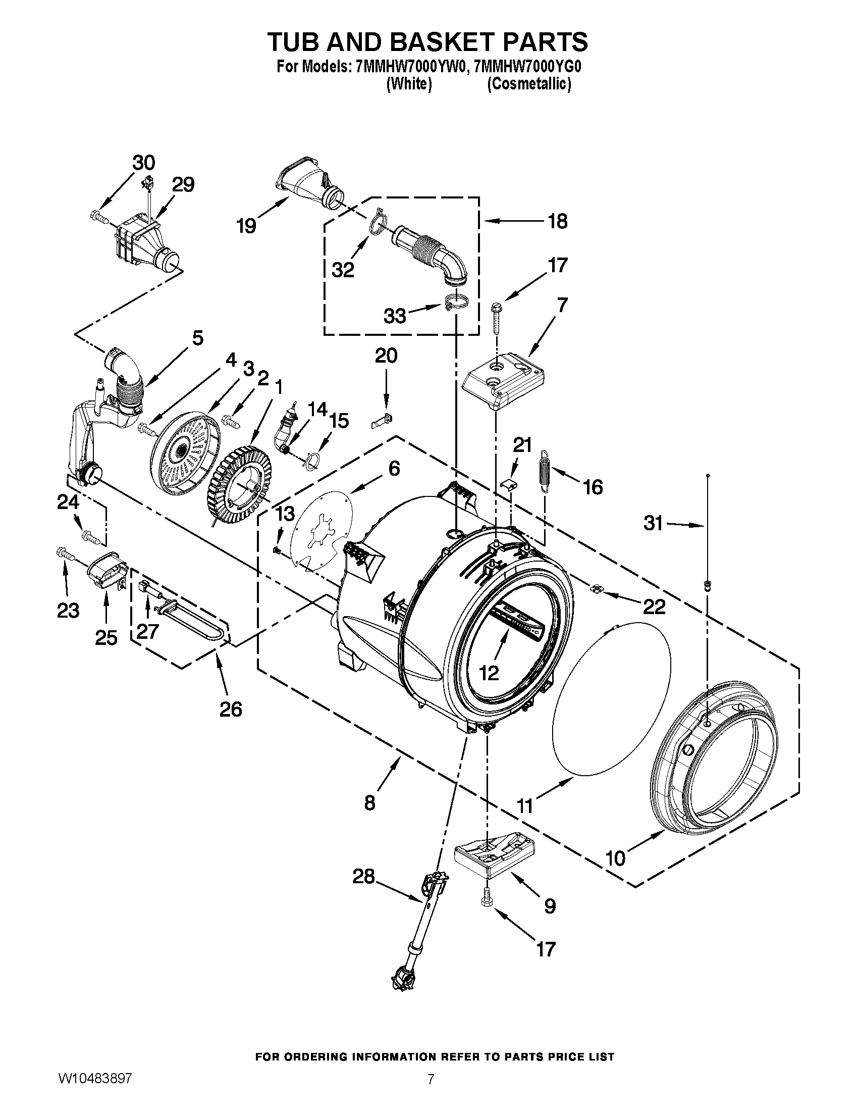 05 - TUB AND BASKET PARTS