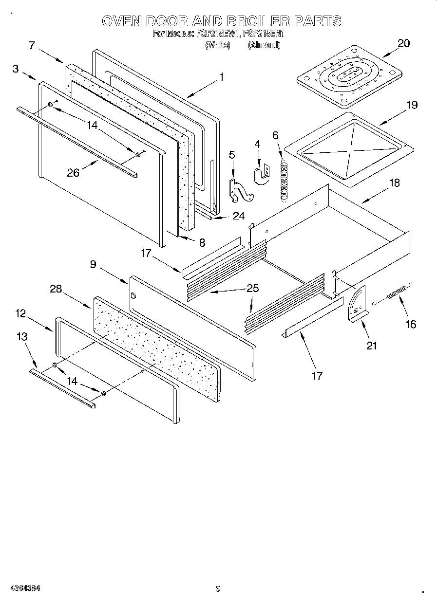 03 - OVEN DOOR AND BROILER