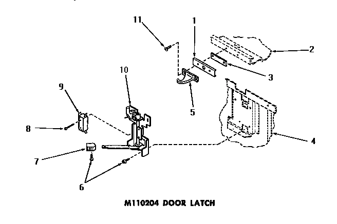 10 - M110204 DOOR LATCH