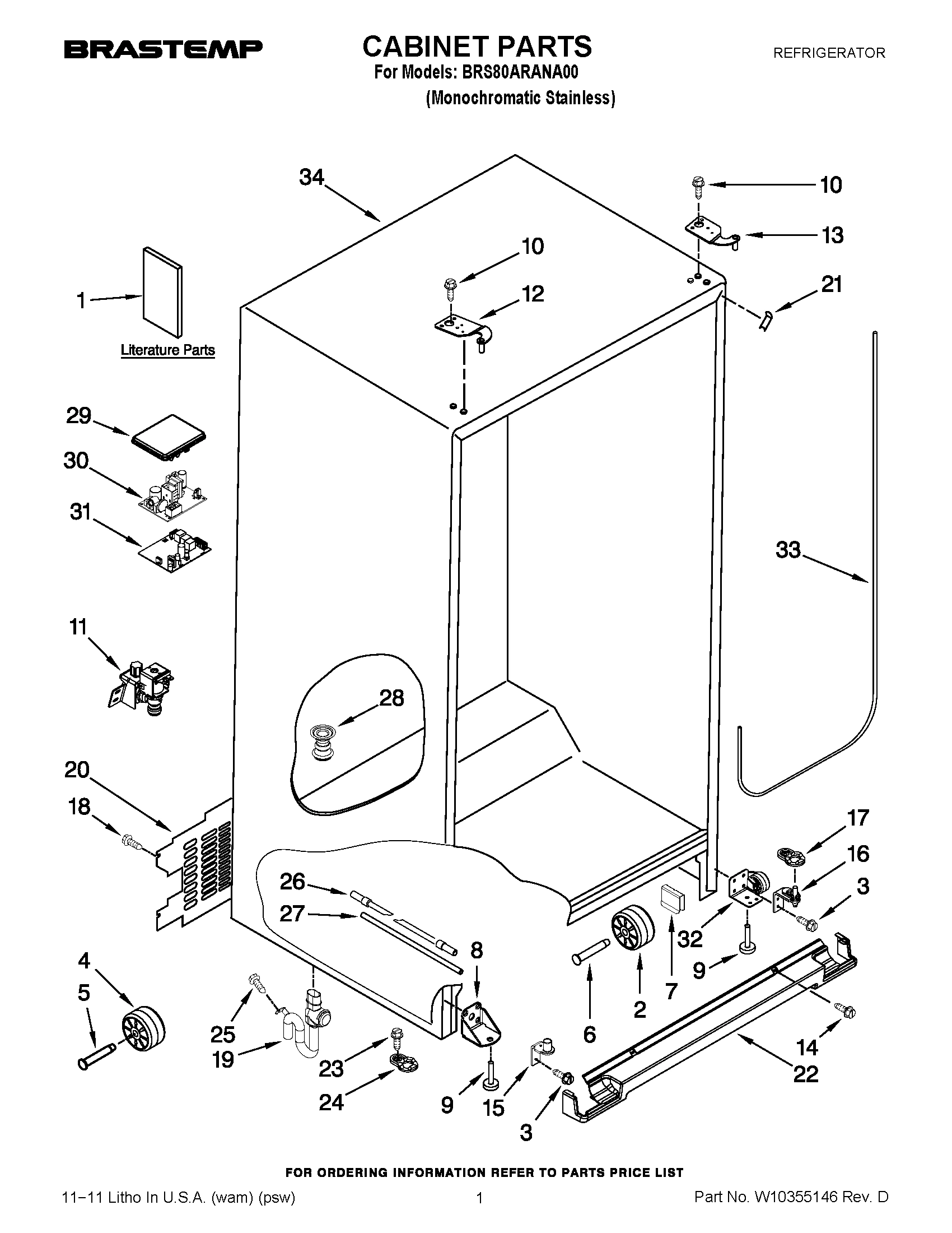 01 - CABINET PARTS