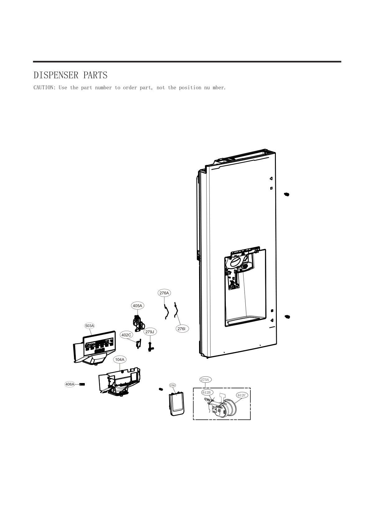 DISPENSER PARTS