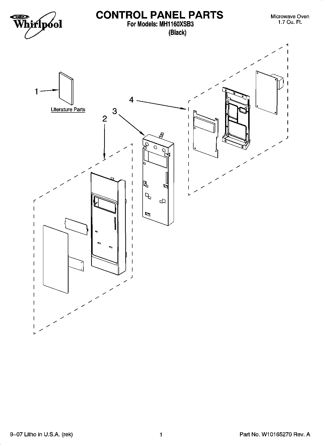 01 - CONTROL PANEL PARTS