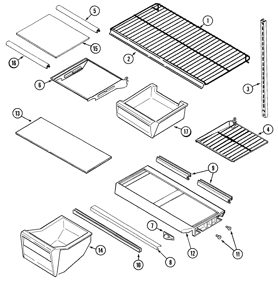 08 - SHELVES & ACCESSORIES (GT1524NDEW)
