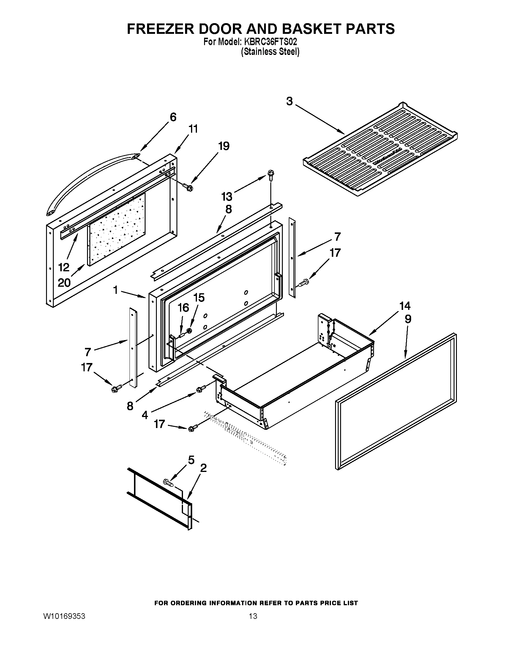 08 - FREEZER DOOR AND BASKET PARTS