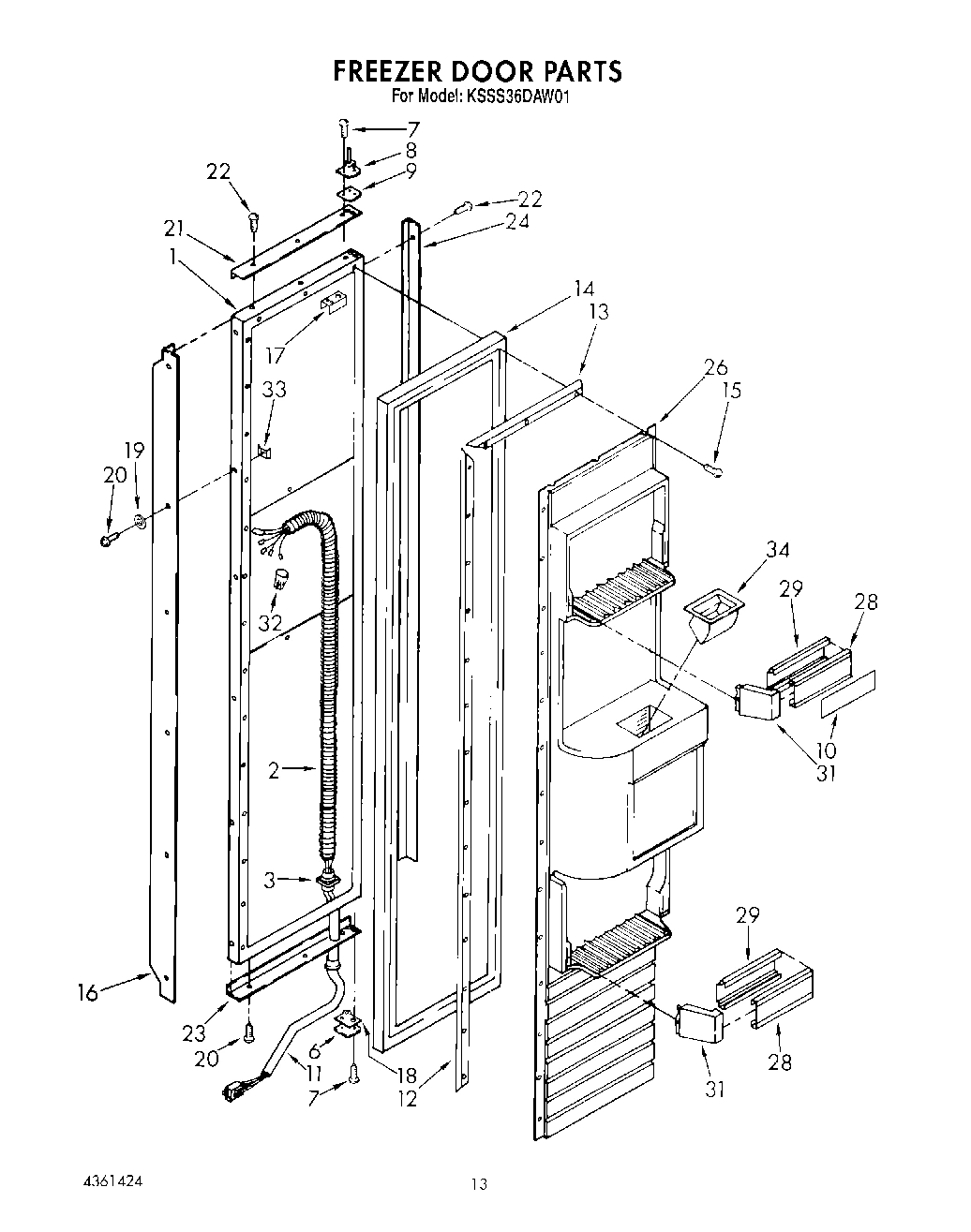 11 - FREEZER DOOR