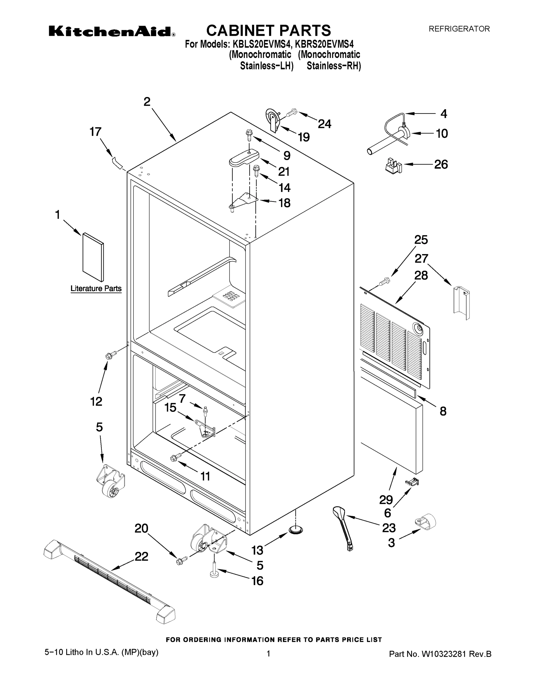01 - CABINET PARTS