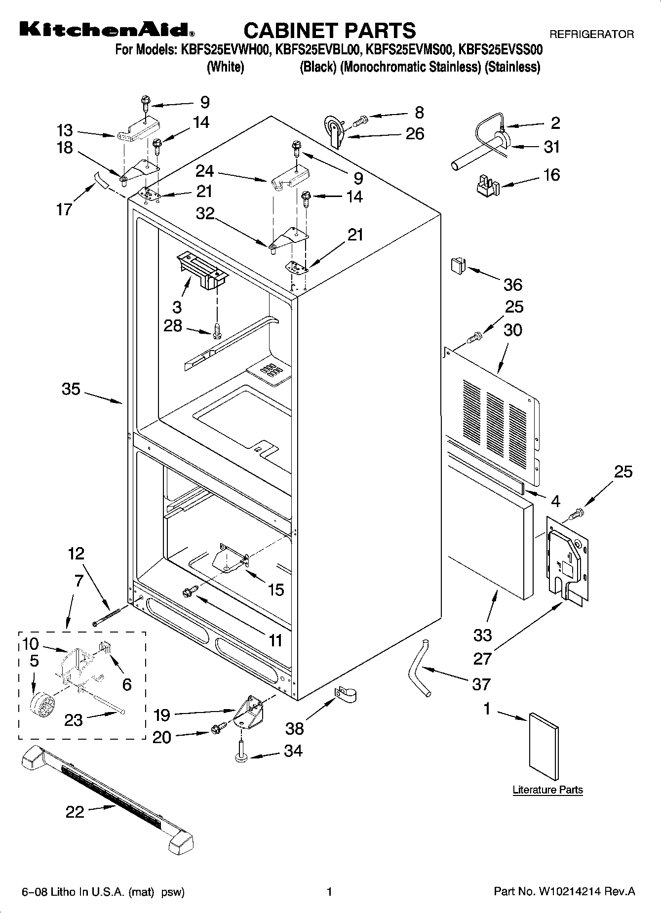 01 - CABINET PARTS