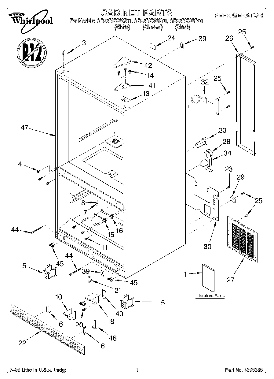 01 - CABINET, LITERATURE