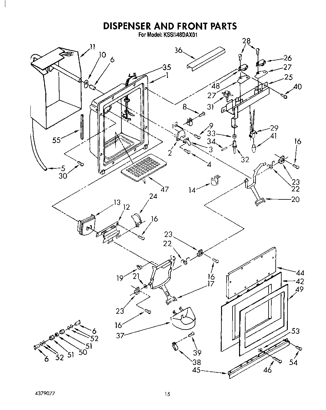 12 - DISPENSER AND FRONT