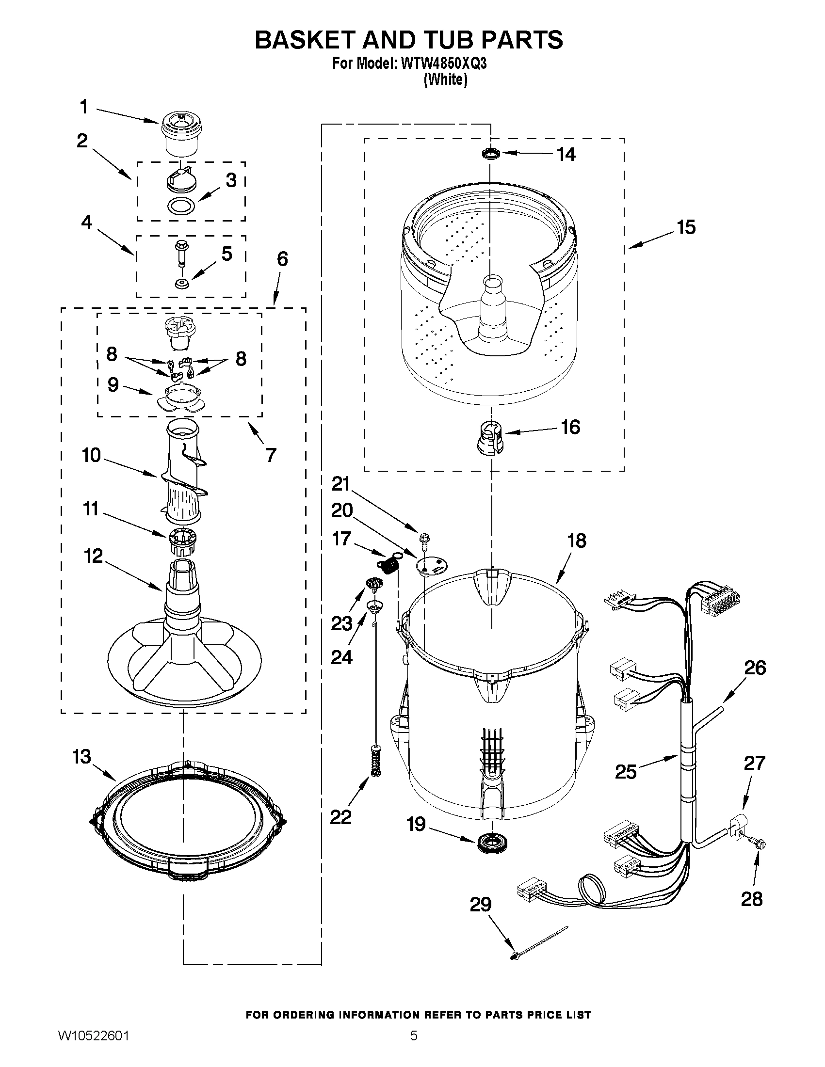 03 - BASKET AND TUB PARTS