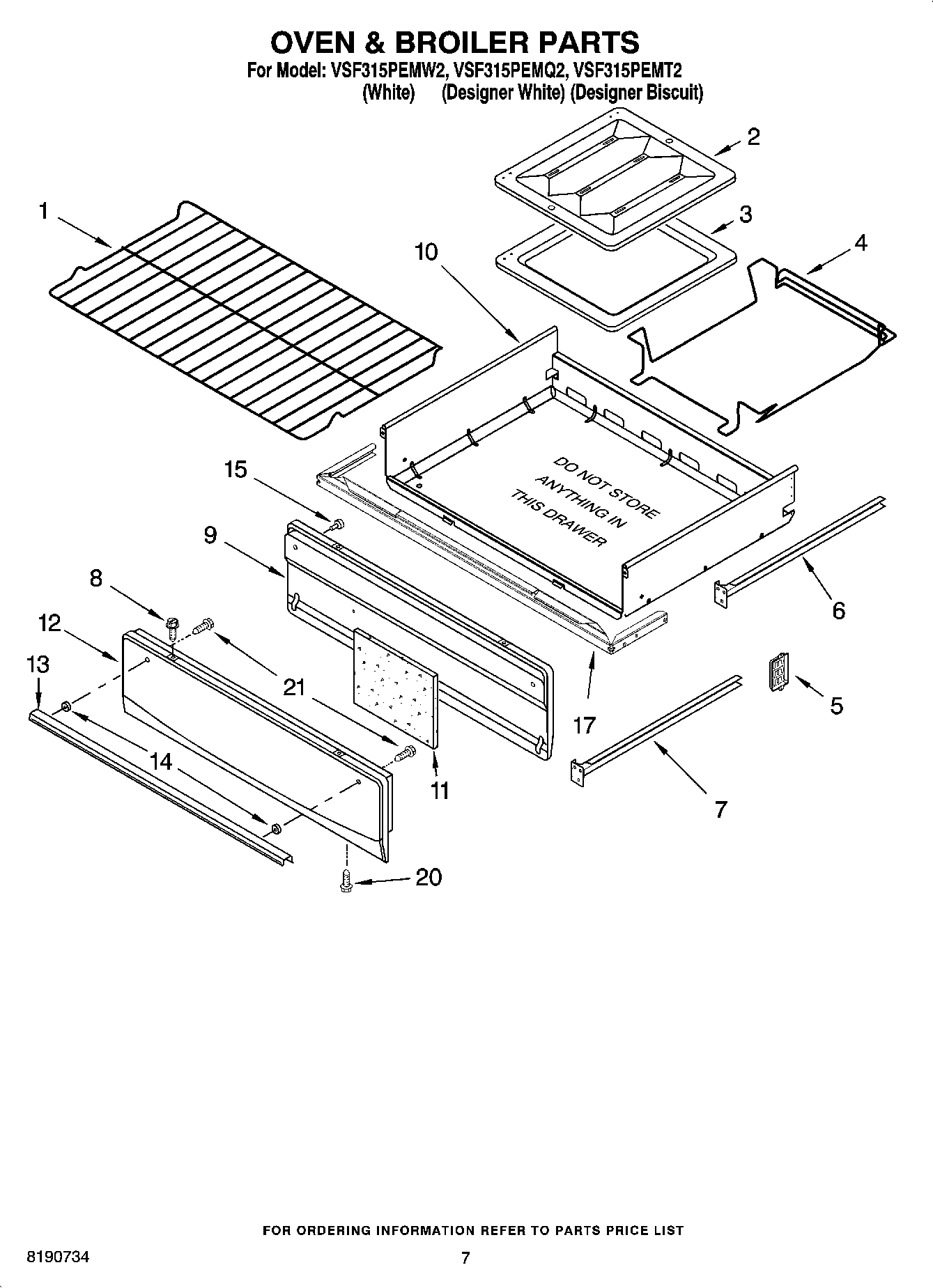 05 - OVEN & BROILER PARTS