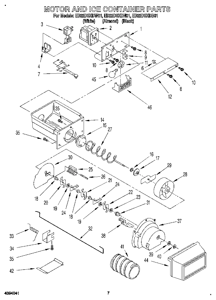 06 - MOTOR AND ICE CONTAINER